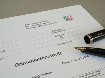 Diplom Ingenieur Wolfgang Bodem Grenzniederschrift